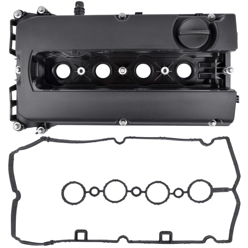 Surwit 55558673 Camshaft Valve Cover w/Gasket Compatible with Chevy 2011-2015 Cruze 2012-2015 Sonic 2009-2011 Aveo Aveo5 2009-2010 Pontiac G3 2008 Saturn Astra Part# 55564395 - Image 1